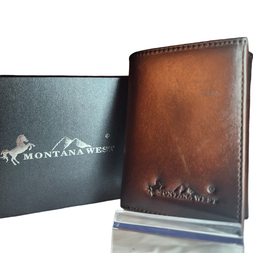 Montana West RFID Tri-Fold Men's Wallet